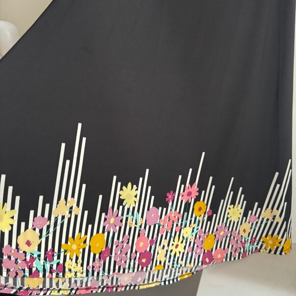 Lularoe Floral Black Orange Maxi Skirt 2XL - Picture 2 of 6